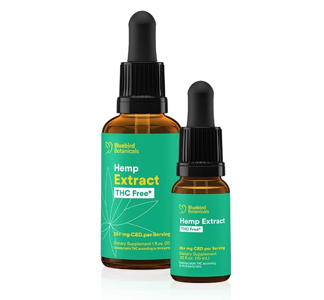 Bluebird Botanicals Extra Strength THC Free CBD Oil 