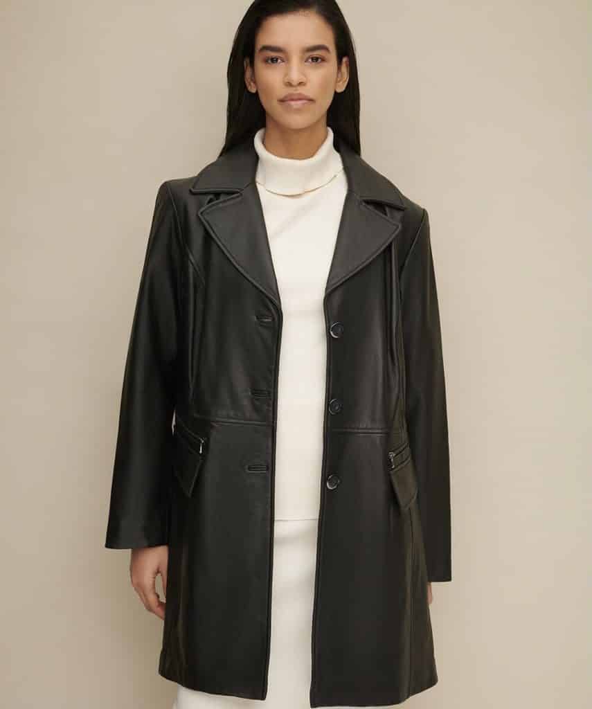 Wilsons Leather Plus Size Leather Trench Coat  Review