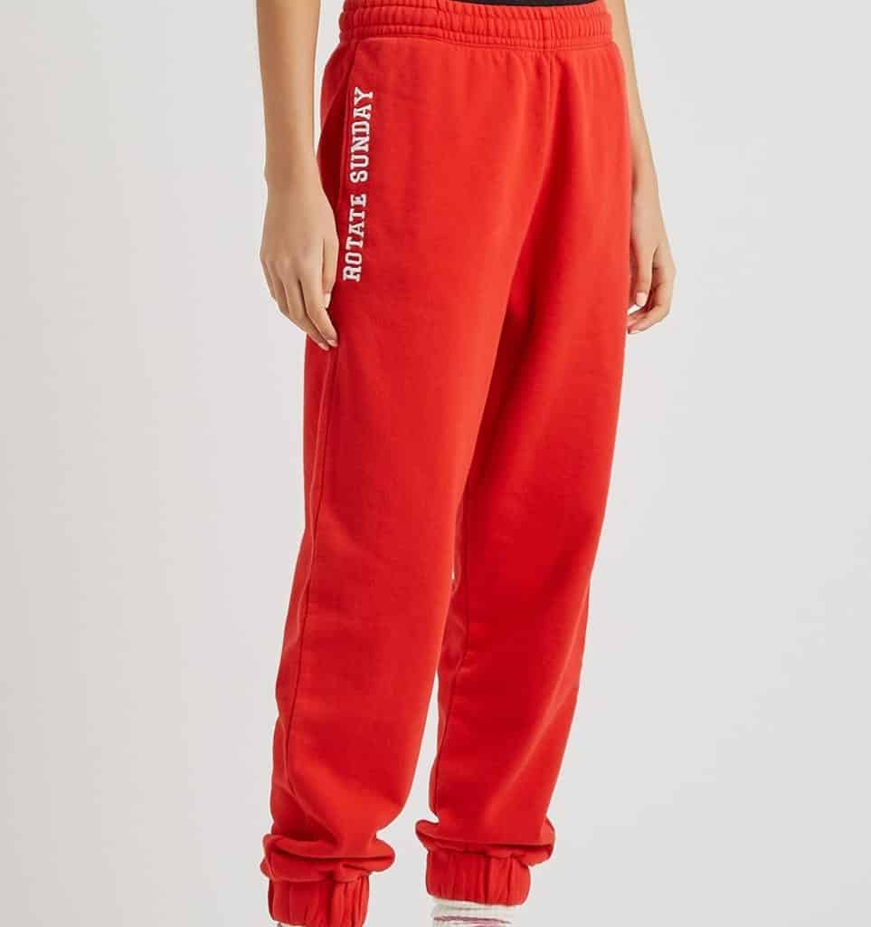 Harvey Nichols Review 12 Harvey Nichols Rotate Sunday Mimi Red Cotton Sweatpants Review