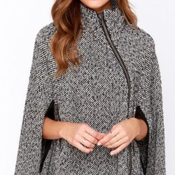 Zaful Pure Color Stand Neck Cape Coat Review