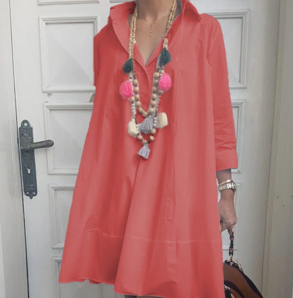 StyleWe Review 5 StyleWe Casual Solid V Neck Dress Review