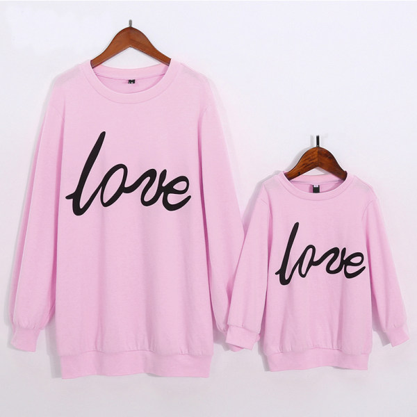 Popopie Mom Girl Solid Color Letter Pattern Matching Top Review