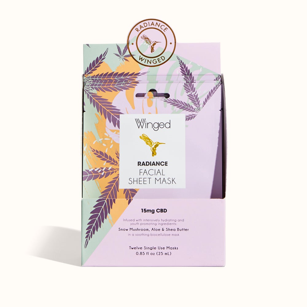 Winged CBD Radiance CBD Facial Sheet Mask Review