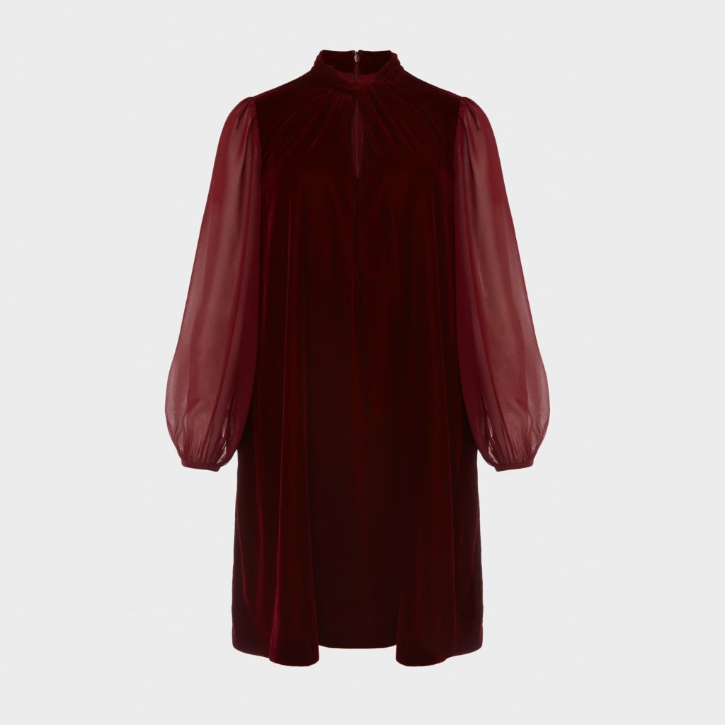 Hobbs Faye Velvet A Line Dress Review