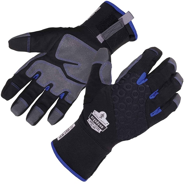 20 Best Winter Work Gloves 19 Ergodyne ProFlex 817WP Waterproof Work Gloves, Thermal Insulated, Touchscreen, Reinforced Palms Black X-Large