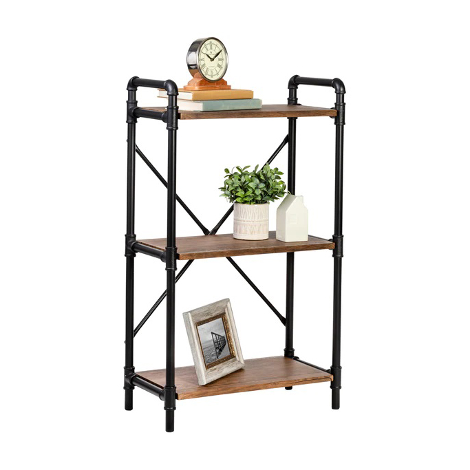 Honey Can Do 3 Tier Industrial Black Bookshelf Review