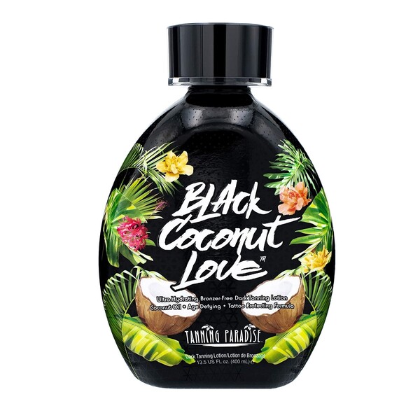 10 Best Tanning Lotions 10 Tanning Paradise Black Coconut Love Tanning Lotion | Coconut Oil | Age-Defying | Tattoo Protecting Formula | Ultra Hydrating Dark Tanning Lotion, 13.5oz