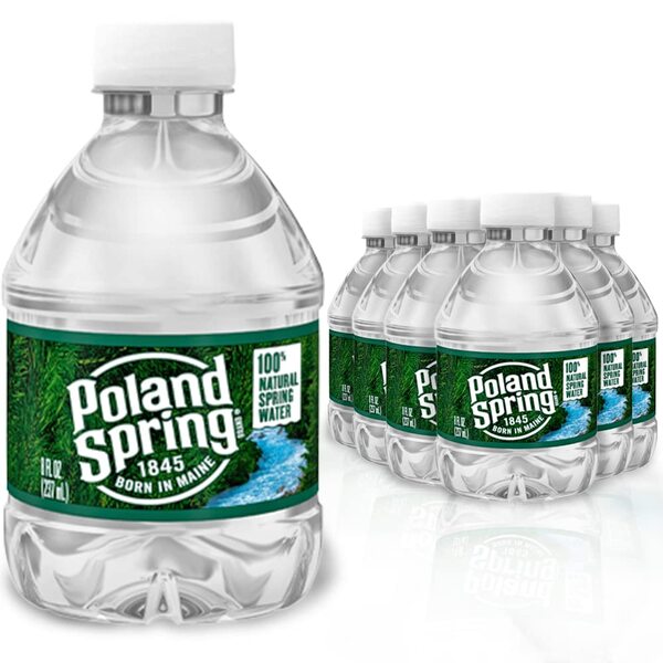 10 Best Bottled Water Brands 3 Poland Spring Water Bottles 24 Pack - Bottled Spring Water - Water Poland Spring - Small Bottles Of Water - Mini Water Bottles 24 Pack - 8 oz Bottled Water - Bulk Small Water Bottles - Dean Products