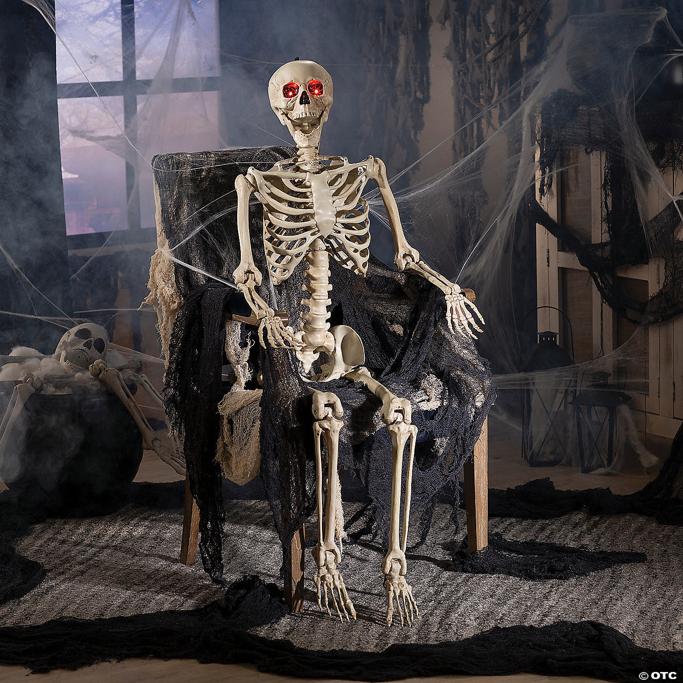 Oriental Trading 5' Life Size Posable Skeleton Halloween Decoration Review